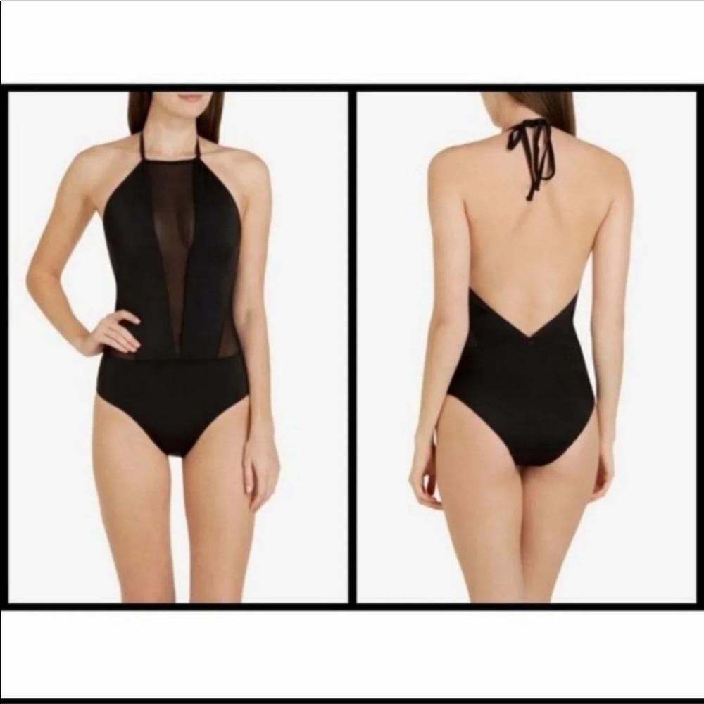 Ted Baker London Halter One-Piece Swimsuit.